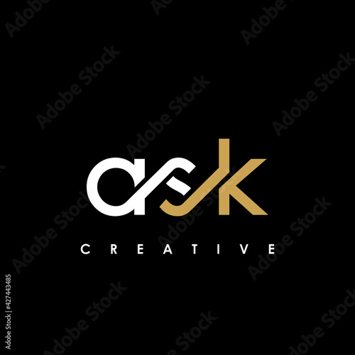 ASK Letter Initial Logo Design Template Vector Illustration