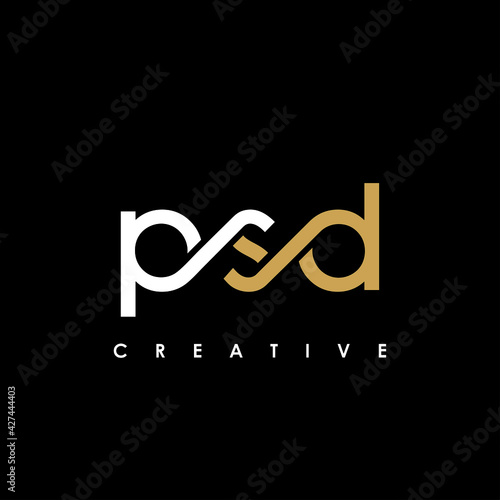 PSD Letter Initial Logo Design Template Vector Illustration