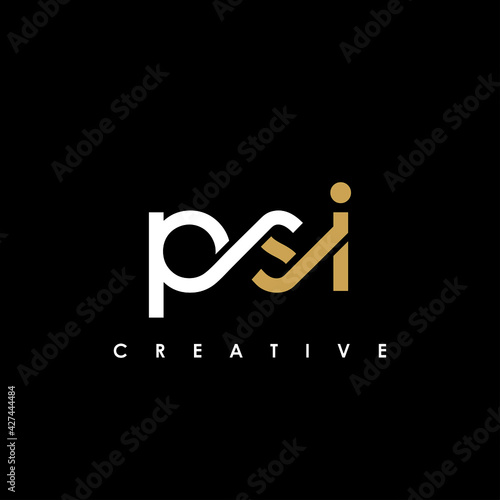 PSI Letter Initial Logo Design Template Vector Illustration