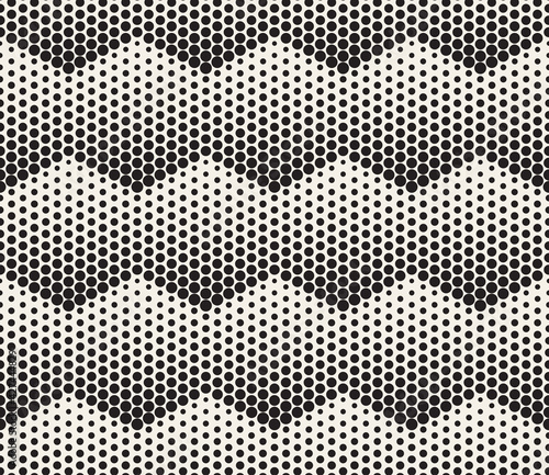 Vector seamless pattern. Repeating elements abstract background. Black and white geometric design. Modern stylish texture.