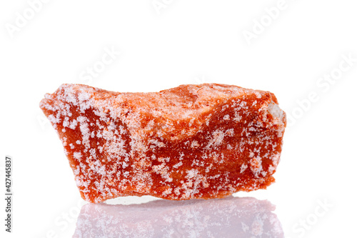 Vászonkép macro mineral stone Halite on a white background