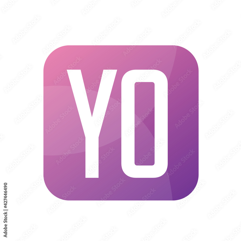 YO Letter Logo Design With Simple style YO Letter Logo Design With Simple style