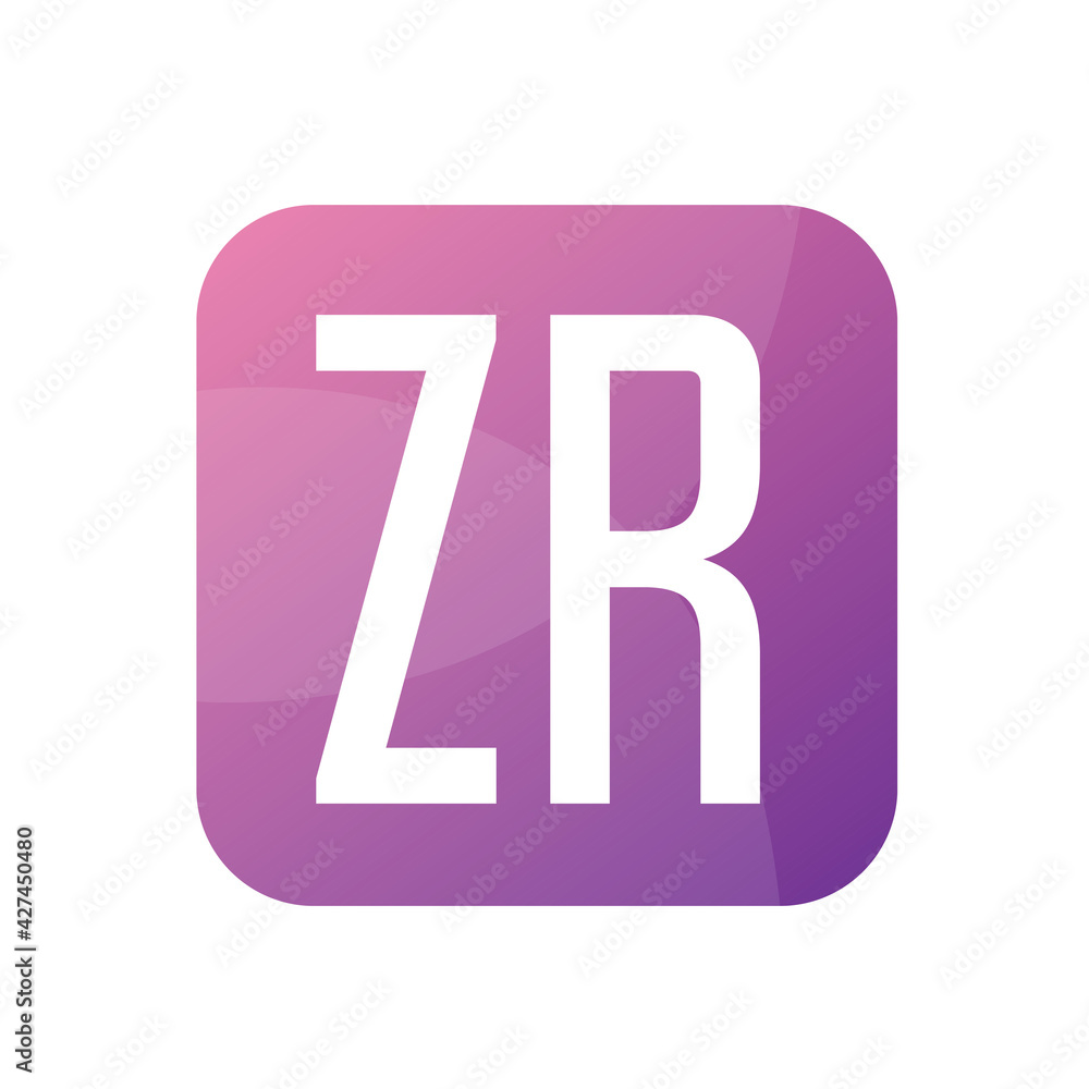 ZR Letter Logo Design With Simple style ZR Letter Logo Design With Simple style