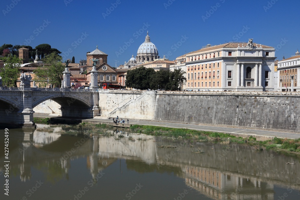 Fototapeta premium Rome city skyline