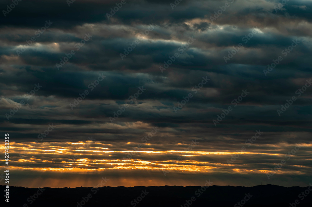 Fototapeta premium 朝焼けの雲