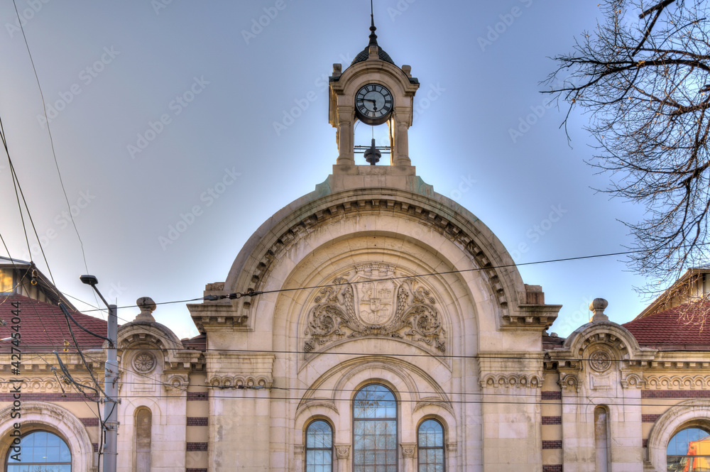 Sofia, Bulgaria - April 2021 : Historical center in springtime, HDR Image
