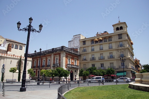 Puerta de Jerez square in Seville, Andalusia, Spain.