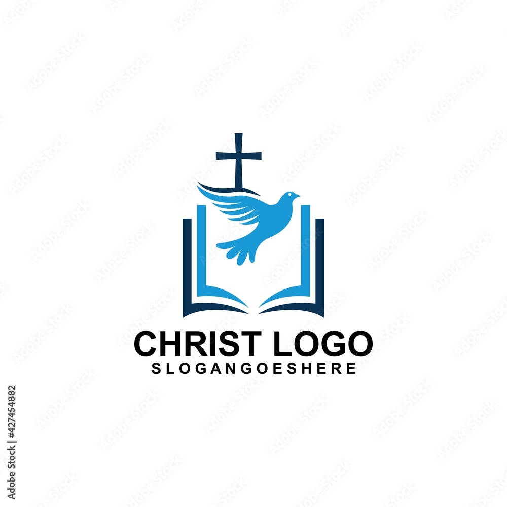 Church logo template design vector illustration Stock Vector | Adobe Stock