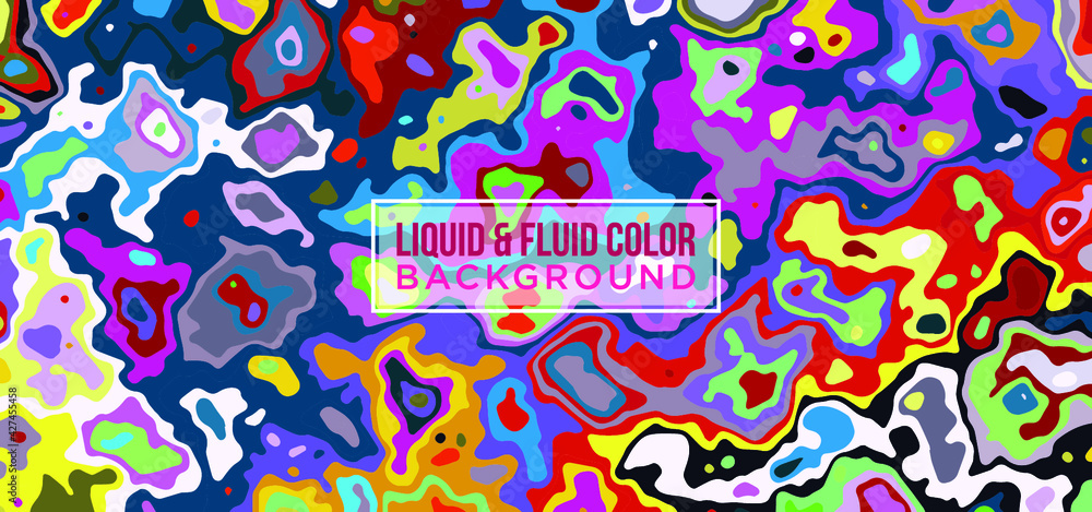 Obraz premium Liquify Fluid Color Banner background