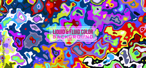 Liquify Fluid Color Banner background