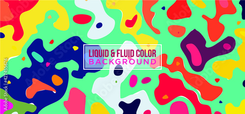 Liquify Fluid Color Banner background