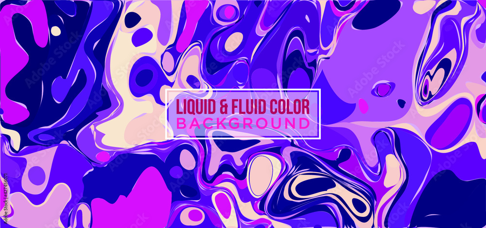 Fototapeta premium Liquify Fluid Color Banner background