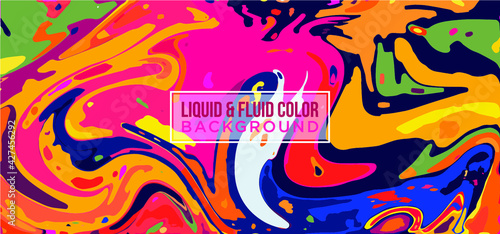 Liquify Fluid Color Banner background