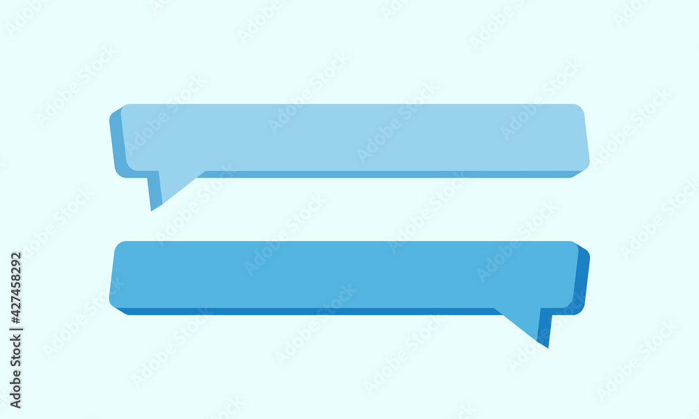 blue bubble chat 3d design template. chatting dialog vector illustration. blue bubble chat 3d design template. chatting dialog vector illustration.