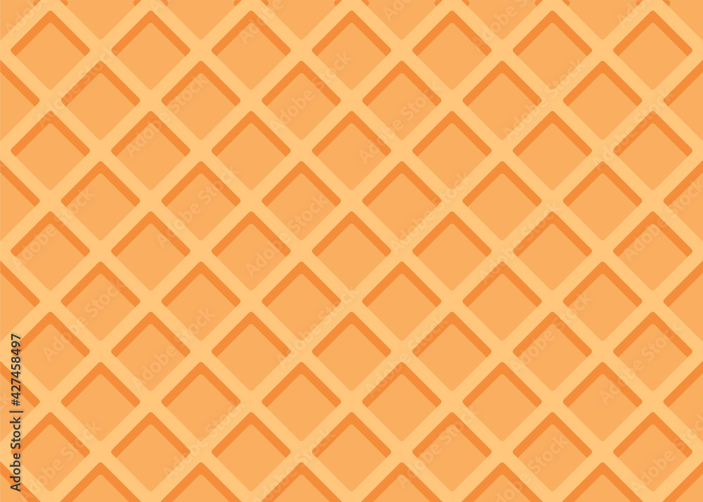 Seamless waffle texture or pattern. Sweet ice cream background. Vector illustration Seamless waffle texture or pattern. Sweet ice cream background. Vector illustration