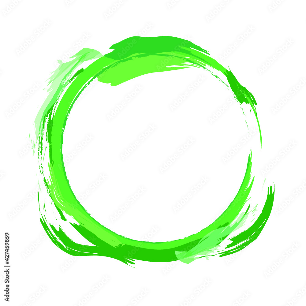 Green frame isolated on a white background Green frame isolated on a white background