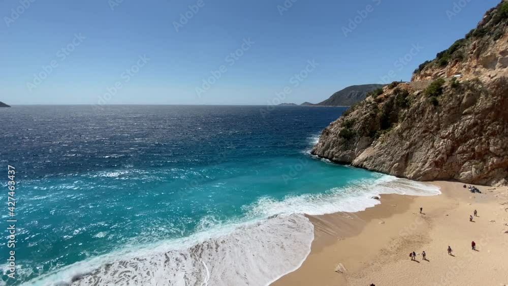 Popular Kaputash beach at Mediterranean sea in Turkey Popular Kaputash beach at Mediterranean sea in Turkey