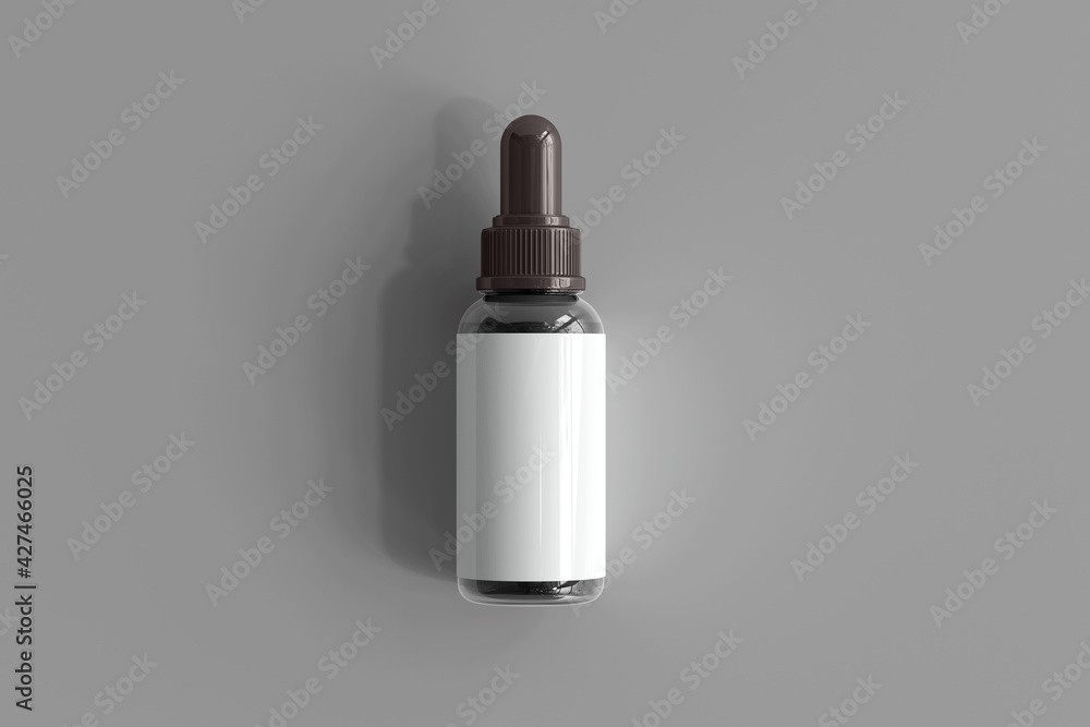 Dropper Bottle with Blank Label 3D Rendering Dropper Bottle with Blank Label 3D Rendering