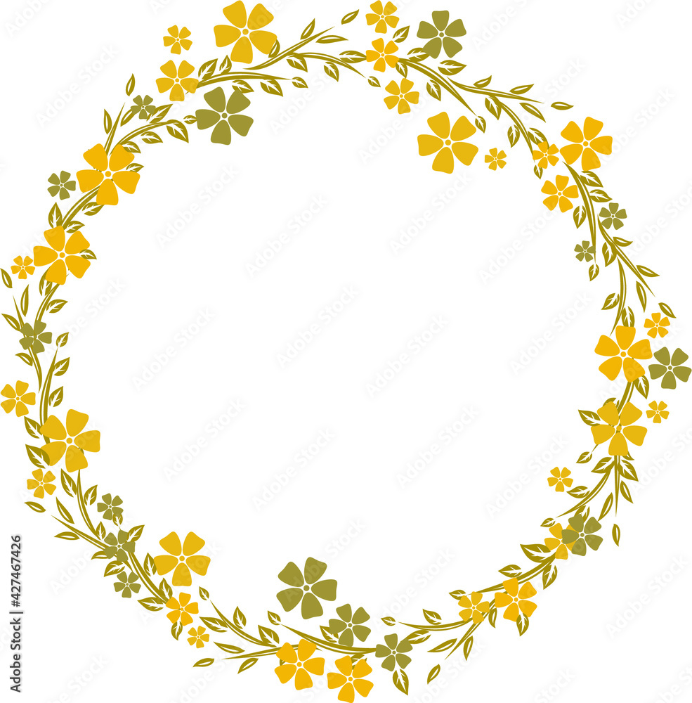 wreath of flowers and flowers wreath of flowers and flowers