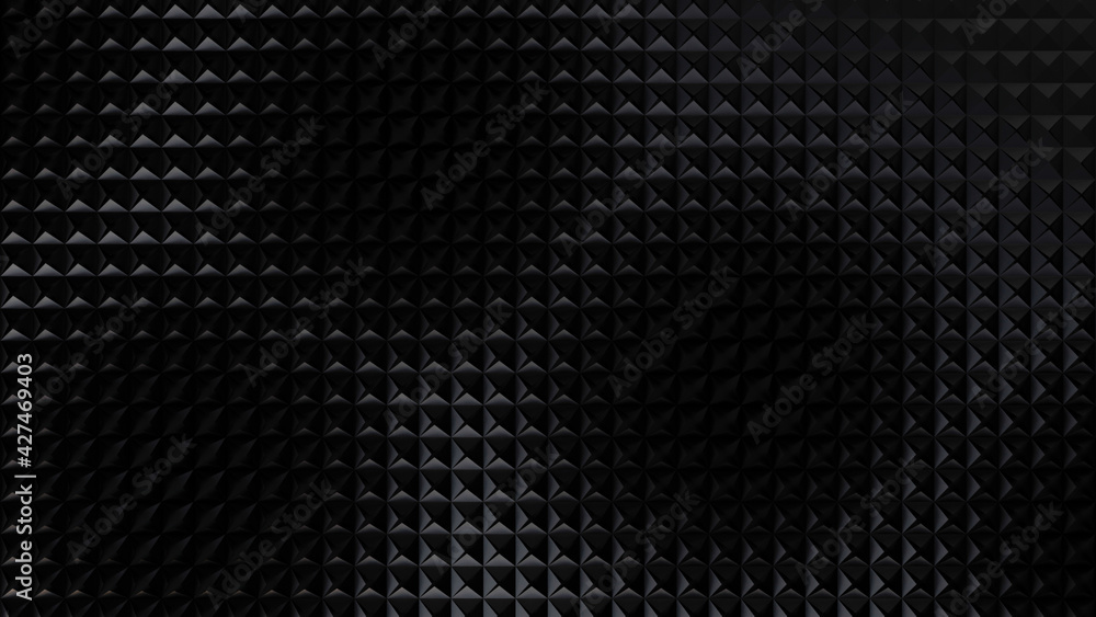 Abstract black triangle geometric shape composition generated in solid color 3d rendering image Abstract black triangle geometric shape composition generated in solid color 3d rendering image