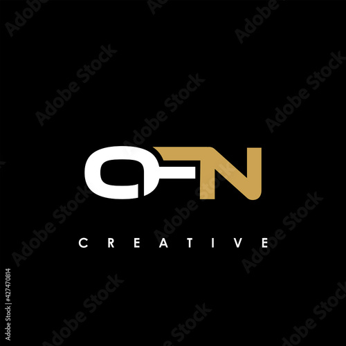 OFN Letter Initial Logo Design Template Vector Illustration