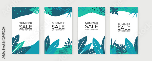 Hello summer with decoration floral hanging on white background. Paper art and craft style. Vector illustration of floral, flower, grass, leaf, and bright sun.