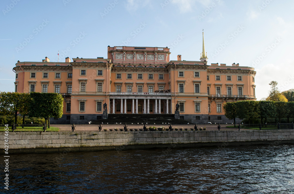 View of Mikhailovsky Palace Saint-Petersburg Russia