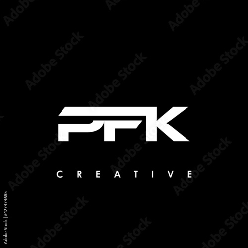 PFK Letter Initial Logo Design Template Vector Illustration photo