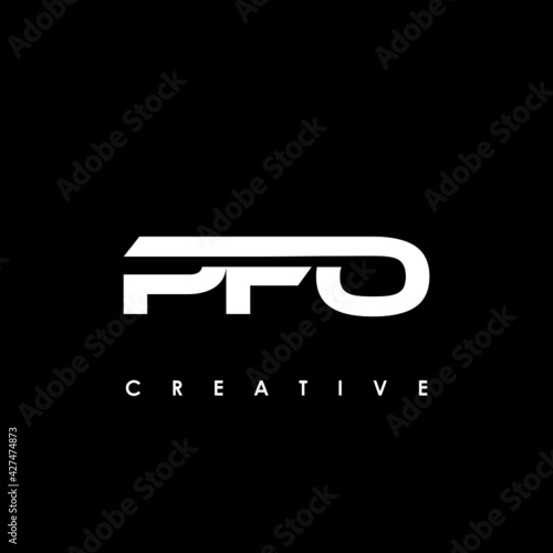 PFO Letter Initial Logo Design Template Vector Illustration photo