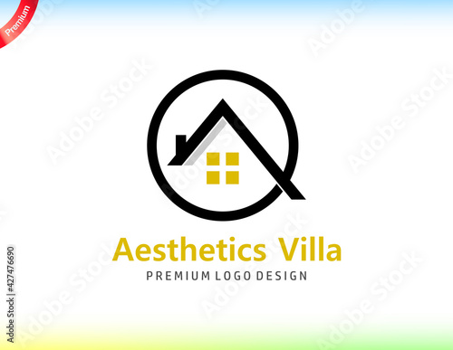 Construction and villa logo designs template.