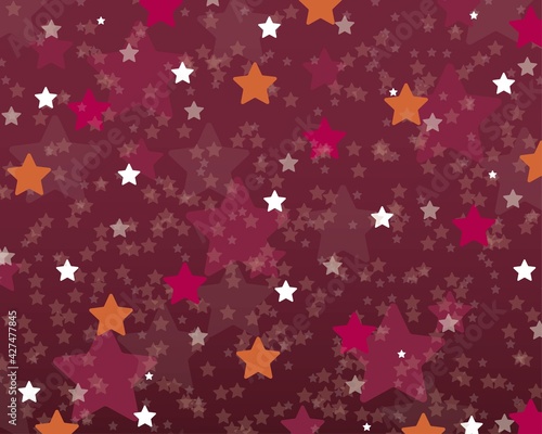 Red and bokeh stars background