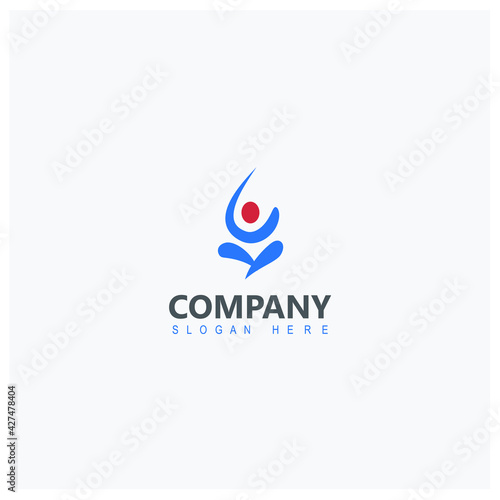 Free Download Yoga Logo Design, yoga logo vector icon - GFXLoad