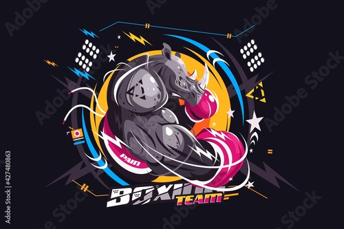 Strong rhino boxer