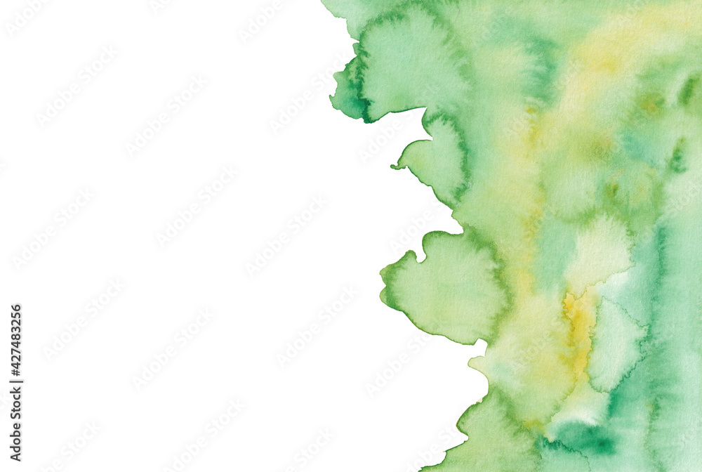 Watercolor Backgrounds - yellow-green