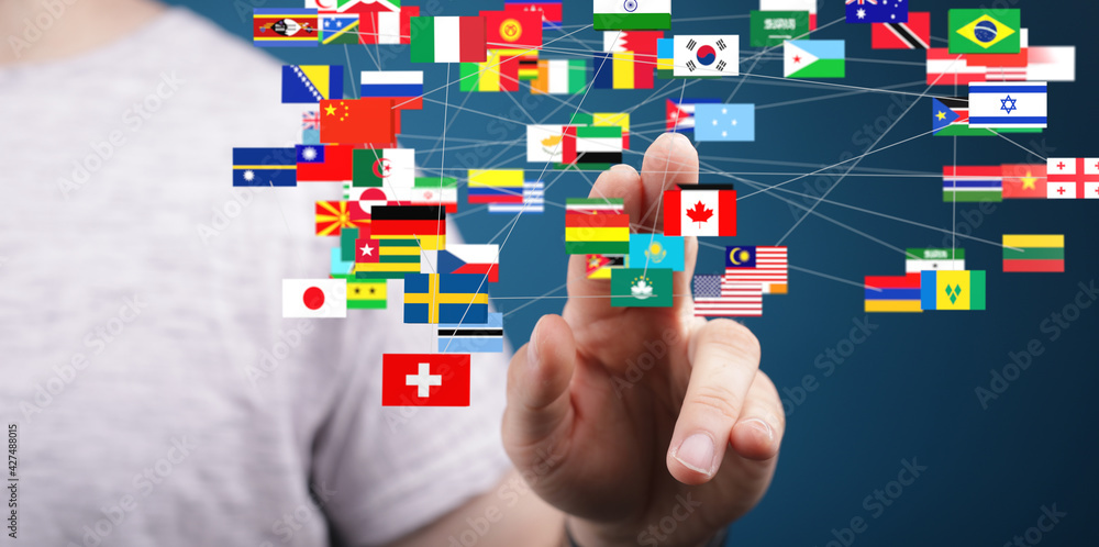 National flags of the countries 3d National flags of the countries 3d