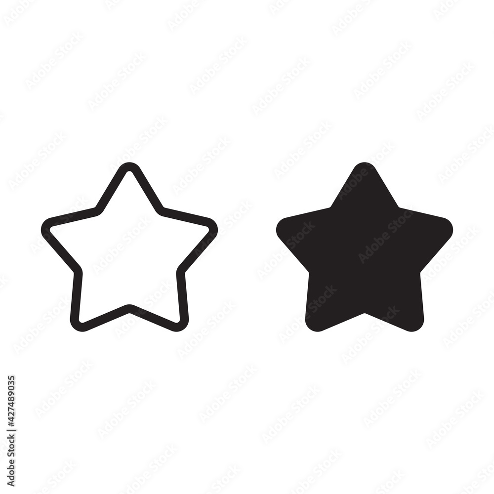 Star vector Icon. Rating symbol for your web site design, logo, app Star vector Icon. Rating symbol for your web site design, logo, app