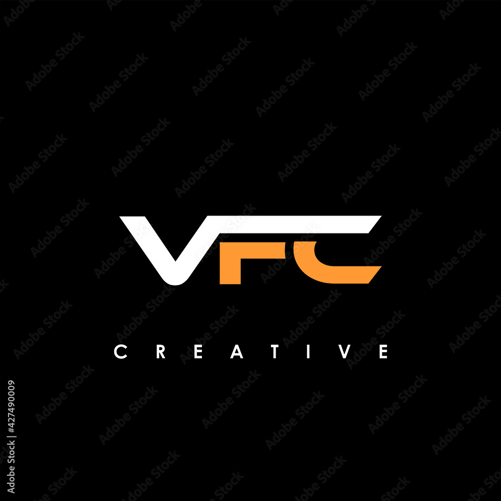 VFC Letter Initial Logo Design Template Vector Illustration Stock ...