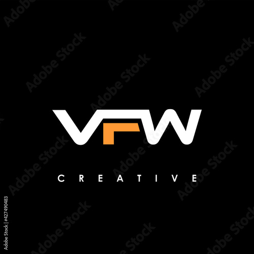 VFW Letter Initial Logo Design Template Vector Illustration photo
