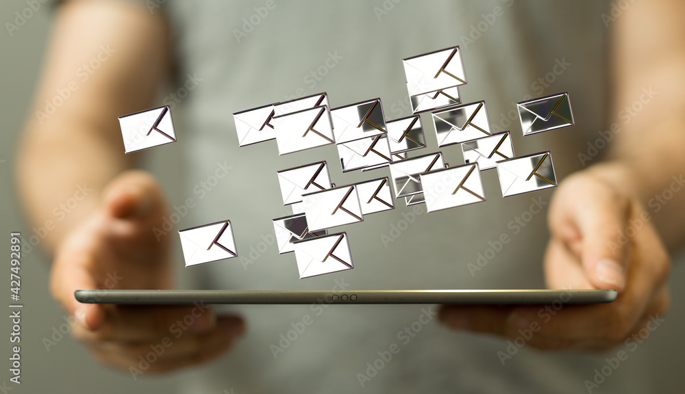 Email Inbox Electronic Communication Graphics Concept Email Inbox Electronic Communication Graphics Concept