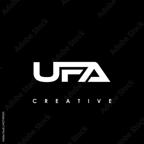 UFA Letter Initial Logo Design Template Vector Illustration