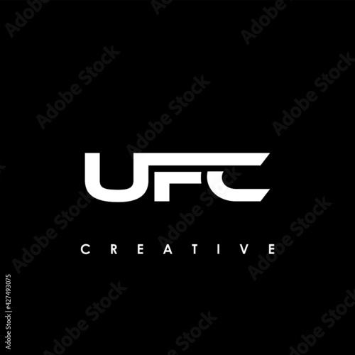 фотография UFC Letter Initial Logo Design Template Vector Illustration