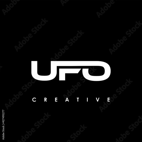 UFO Letter Initial Logo Design Template Vector Illustration