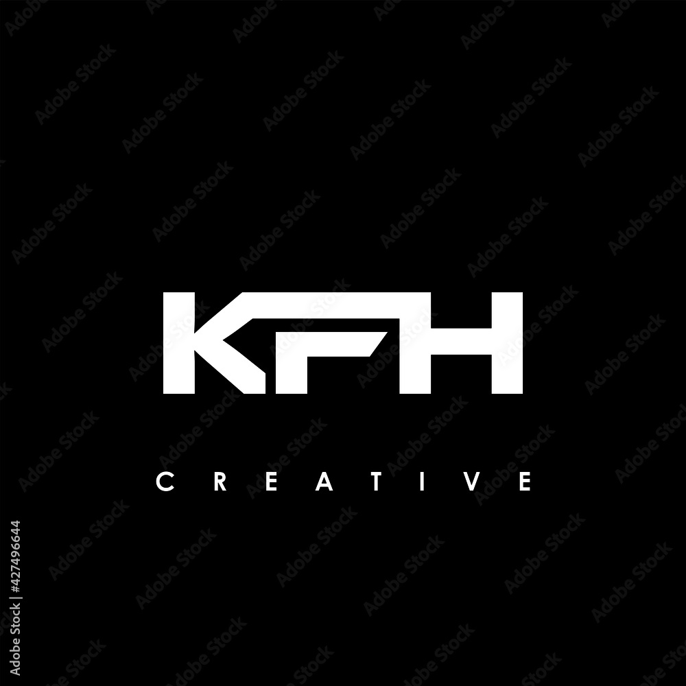 KFH Letter Initial Logo Design Template Vector Illustration KFH Letter Initial Logo Design Template Vector Illustration