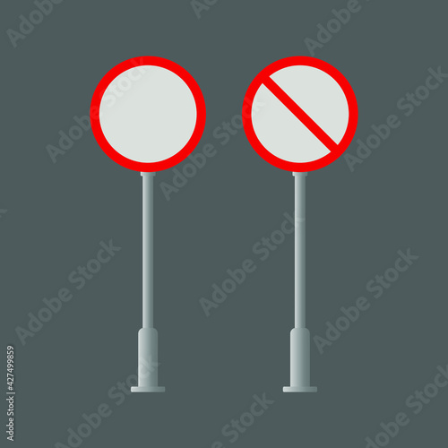 no sign. no sign symbol. vector illustration