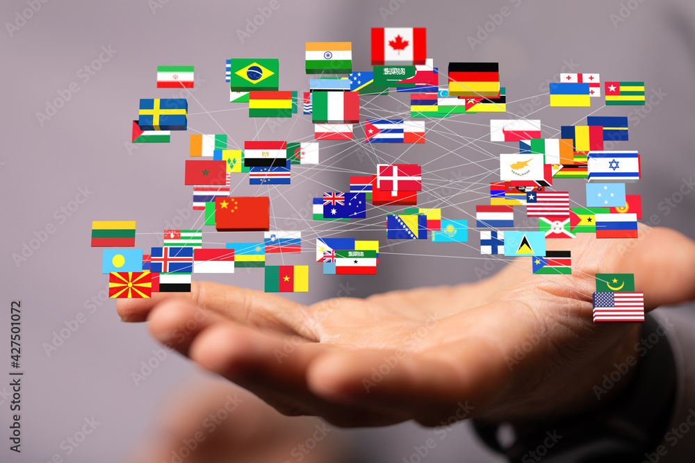 National flags of the countries 3d National flags of the countries 3d