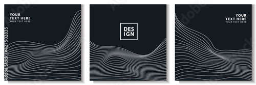 minimalist social media background with optical line