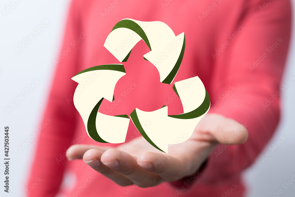 Concept of recycling - 3d rendering eco Concept of recycling - 3d rendering eco