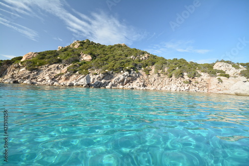 Parco Nazionale Arcipelago di La Maddalena. Paesaggio marino, isola Spargi, Cala Corsara