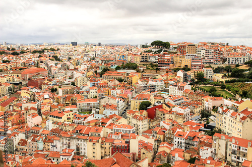 Panoramic of Lisbon city from the Castle of San Jorge © SoniaBonet