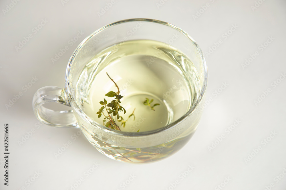 Cup of fresh herbal tea Cup of fresh herbal tea